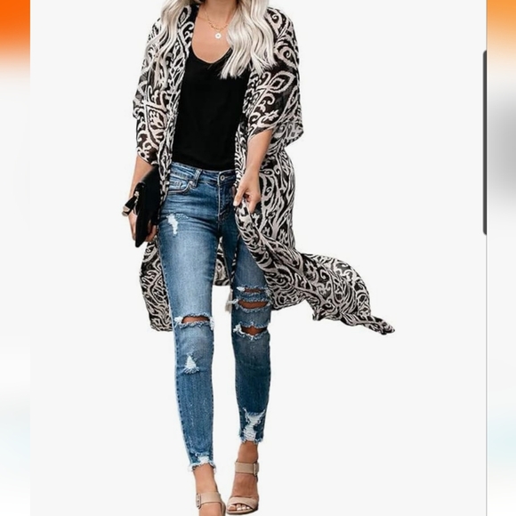 Boho Cover Up / Kimono (NWT) - Picture 1 of 5